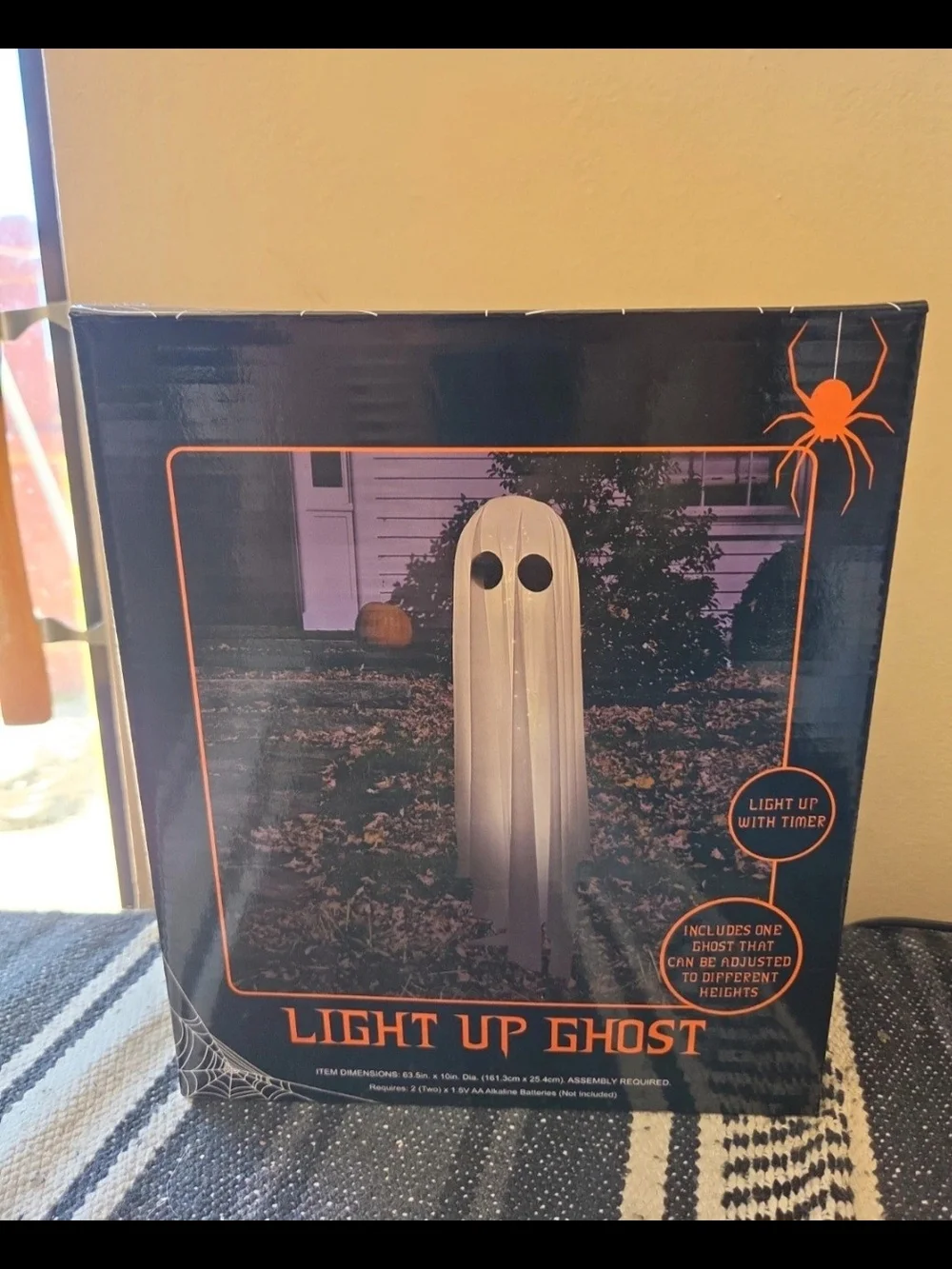 Light Up Ghost Kids Costume Decoration - White